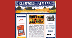 Desktop Screenshot of blumsalmanac.com